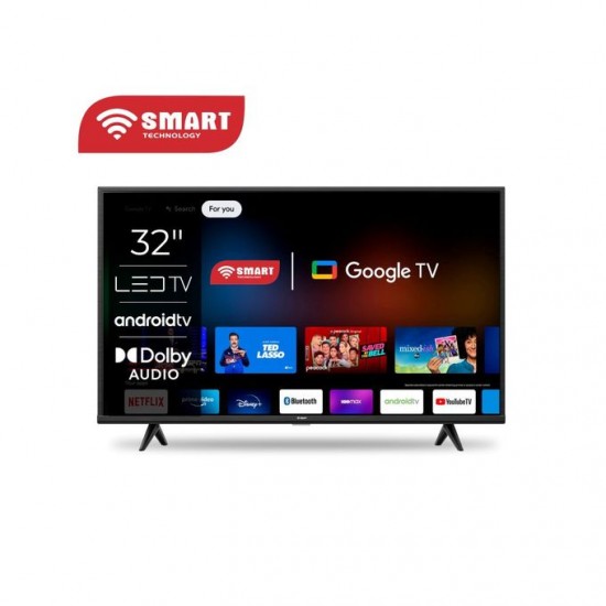 SMART TECHNOLOGY "32" HD GOOGLE TV SMART (STT-3288EG) WIFI + BLUETOOTH -Régulateur De Tension