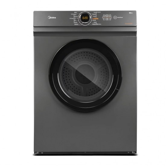 MIDEA SECHE LINGE 7KG FRONT LOAD AUTOMATIQUE - SOIN SECHAGE HYGIENIQUE-HEALTHGUARD - MD100A70/T