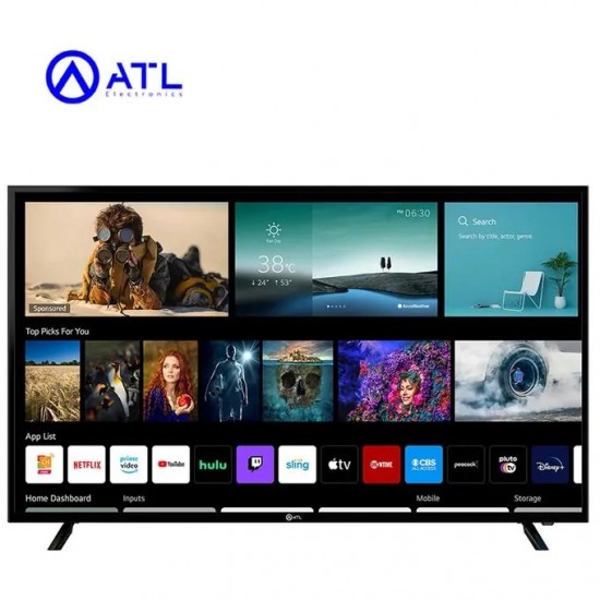 TV LED ATL 70″/ SMART TV/ ANDROID 12/ 4K UHD/ FRAMELESS/ HDR 10// BLUETOOTH/ DECODEUR INTEGRE/ATL-70V7S