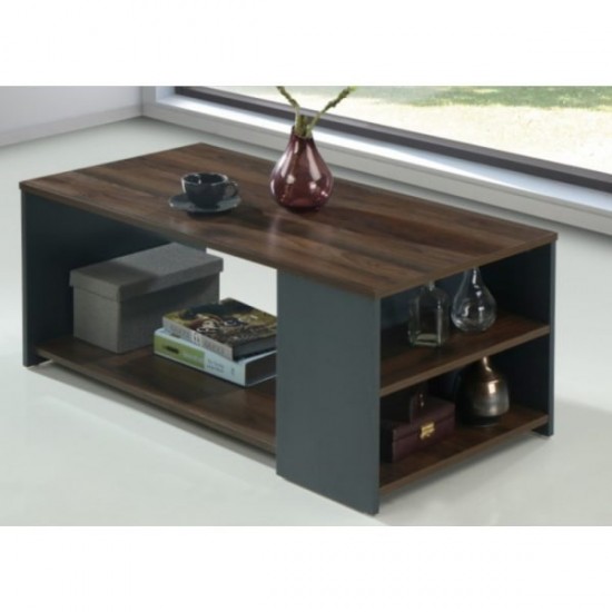 Tini table basse 100 cm walnut et grey  