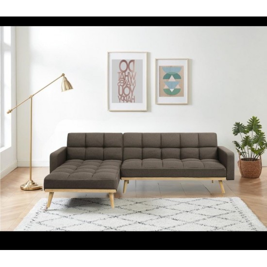 Raymond Corner Sofa canapé lit marron 275*153/83*83