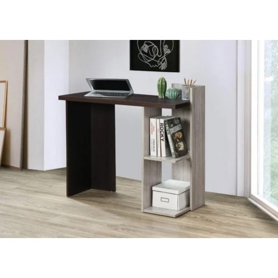 CLIN BUREAU GRIS ET WENGE 101,5X 46,5X H80CM