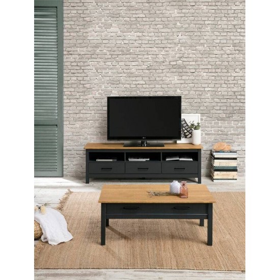 MEUBLE TV ONYX ANTHRACITE/CIRE