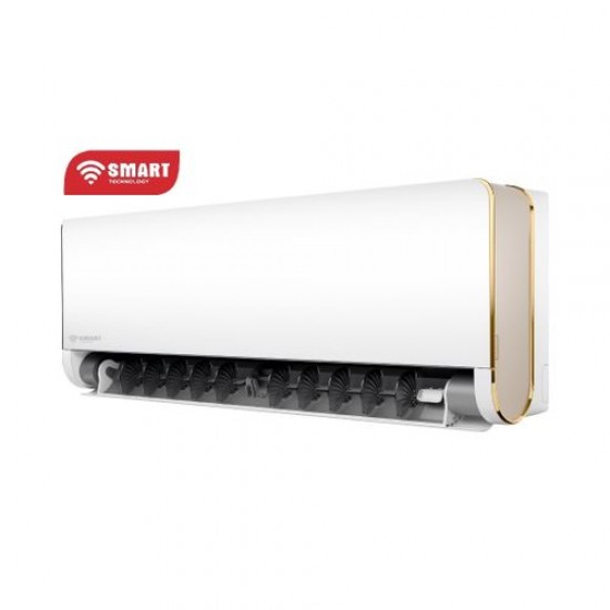 SMART TECHNOLOGY Split 2CV SMART Connecté Inverter R410 (STS-18_ELEGANT) -Blanc