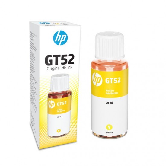 Hp Bouteille D'encre Jaune / Yellow - HP GT52 - 70ML
