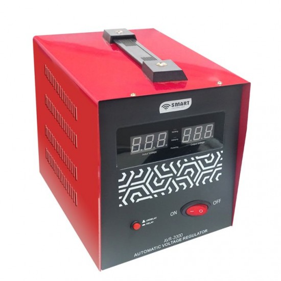 SMART TECHNOLOGY Stabilisateur AVR-2000Va - Rouge 