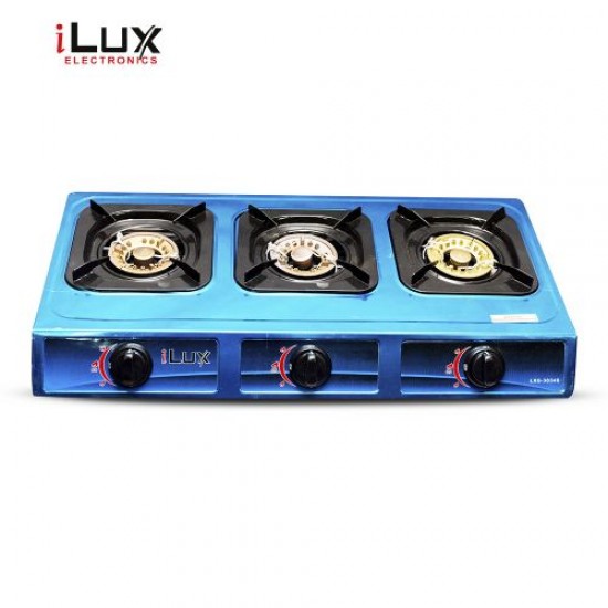 Ilux Réchaud à Gaz 3 Feux – LXG-3034S