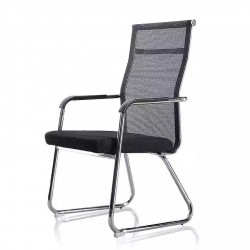 Chaise pour visiteur fauteuil bureau pieds chromé