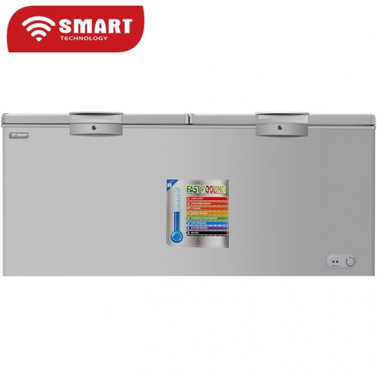 SMART TECHNOLOGY Congélateur Horizontal STCC-640 - 520 L - Gris