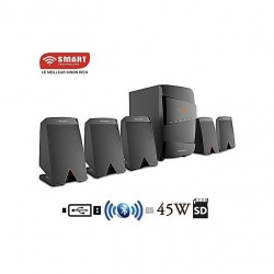 HOME CINÉMA SMART TECHNOLOGY  - STHB-5171M - 5.1 - Bluetooth - 45W - FM/USB/SD/MP3 - Noir