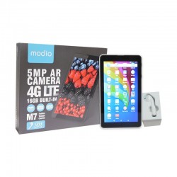 Tablette Educative Modio M7 - 7"- 16GB - 2GB Ram - 4G LTE - Oreillette Bluetooth Offerte - Dual Camera - Dual SIM