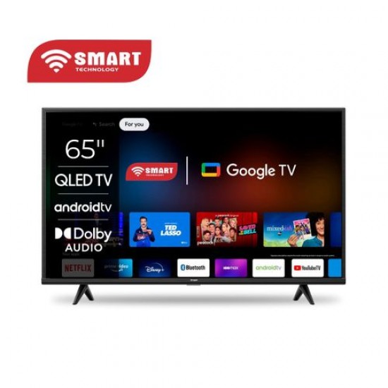 SMART TECHNOLOGY "65" LED GOOGLE TV SMART (STT-6588EG) WIFI + BLUETOOTH / Décodeur Intégré