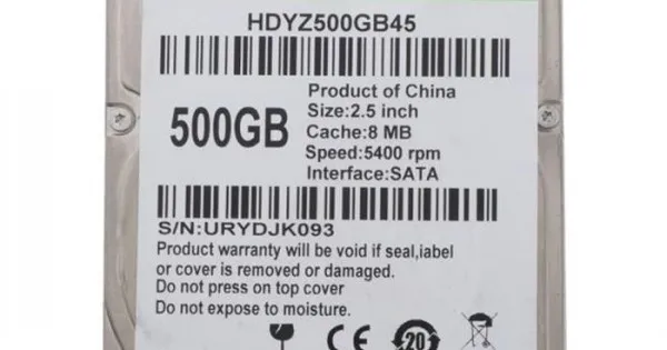 500 Go 2.5 '' Disque Dur Interne Disque Dur SATA 10mm Cache 5400RPM HDD  Pour Ordinateur Portable